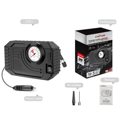 CARSUN Mini Air Pump Tire Inflator Car Electric Mini 20L/Min Portable Air Compressor For Car Motorcycles Bicycle Inflatable