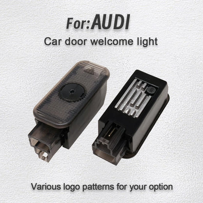 2PCS Car LED high-definition welcome light  for Audi A1 A3 A4 A5 A6 A7 A8 Q3 Q5 Q7 Q8 projection ambient light Car Accessories