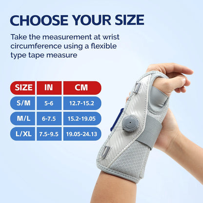 Carpal Tunnel Wrist Brace Support Adjustable Hand Brace for Men & Women Tendonitis Sprained Arthritis Pain Wrist Splint Sleeves