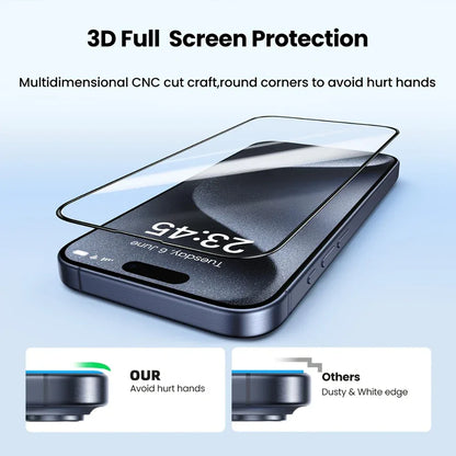 3PCS Oleophobic Tempered Glass Screen Protector for iPhone