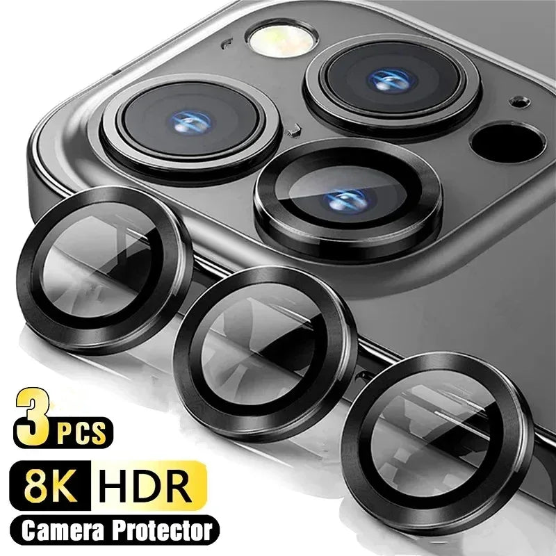 3Pcs Camera Lens Glass Protector for iPhone Pro Max Series
