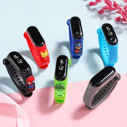 3D Cartoon Spiderman Kids Watches for Children Sports Bracelet Waterproof Men Boys LED Watch Student Clock Relógio Infantil