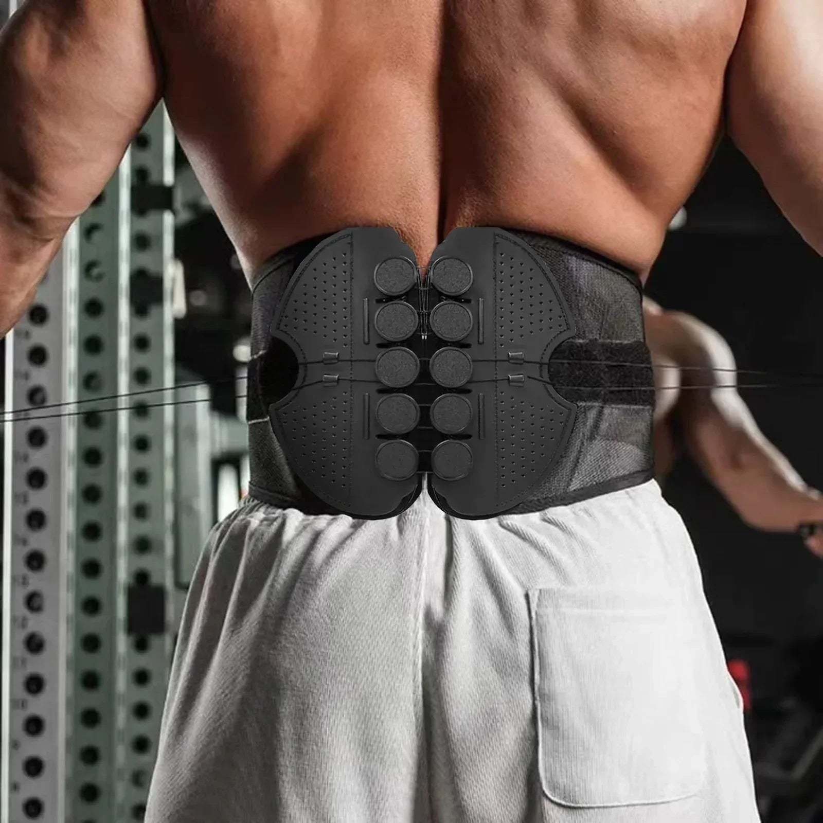 Lumbar Intervertebral Disc Support Compression Rope Support Waist Support Breathable Mesh Posture Corrector for Waist Protection - Urbizia