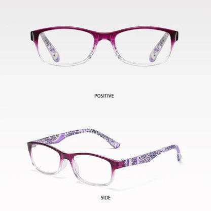 New Women Reading Glasses Vintage Printing Eyeglasses Frame Optical Computer Presbyopia Eyewear +1.0 +1.5 +2.0 +2.5