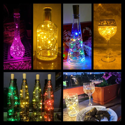 5pcs Wine Bottle Cork Lights