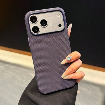 Luxury Tech Woven Fabric Magnetic Phone Case, Shockproof Scratch-Resistant Protective Cover with Magnetic Wireless Charging, Compatible with iPhone 18 Pro Max/17 Pro Max/16/15/14/13/Air