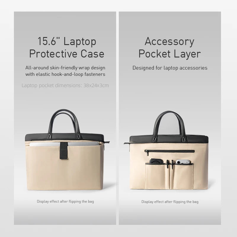 MARK RYDEN Men Laptop Tote Bag 15.6" Oxford Briefcase Lightweight Waterproof Business Handbag for Office Work