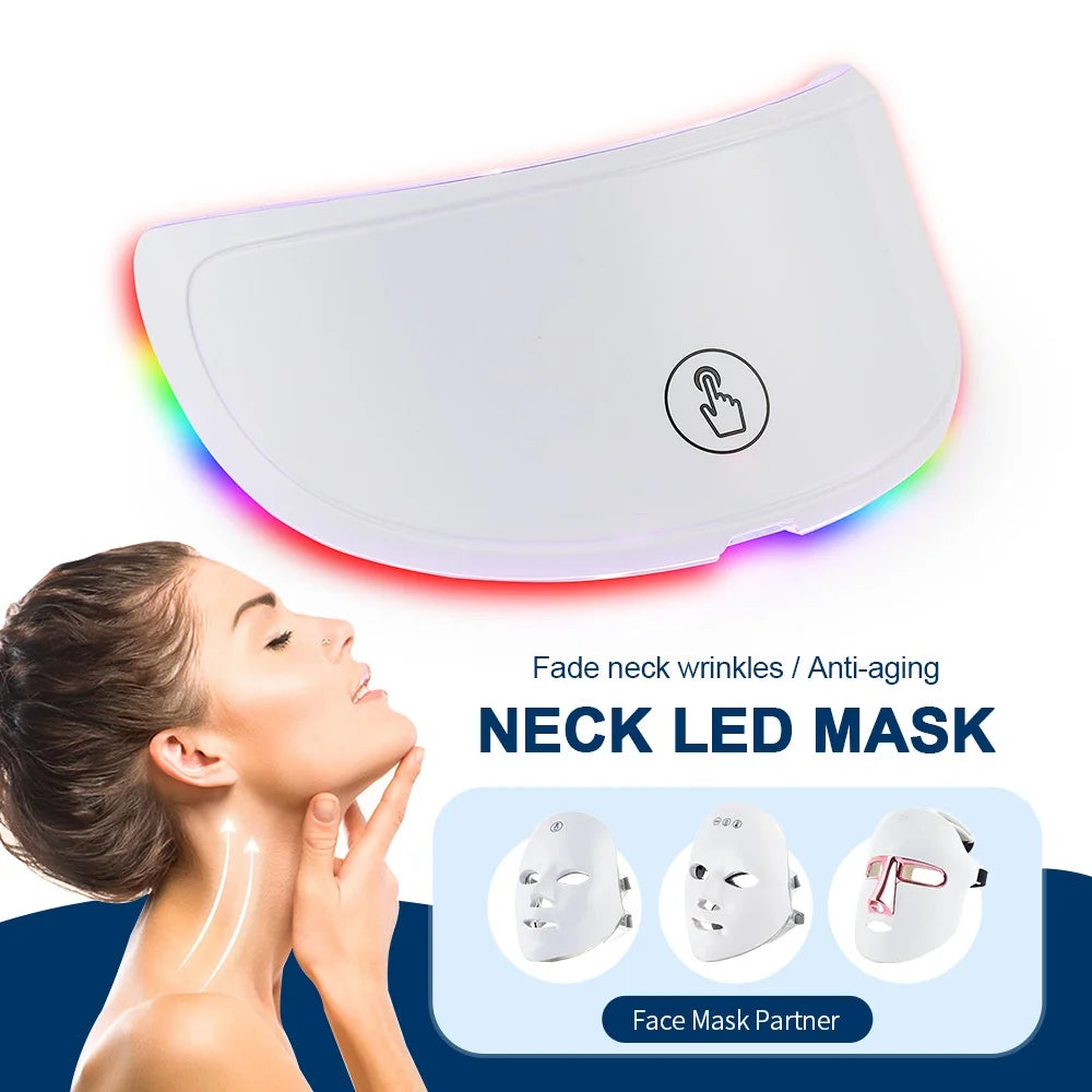 7-Color LED Neck Mask – Anti-Wrinkle & Skin Brightening