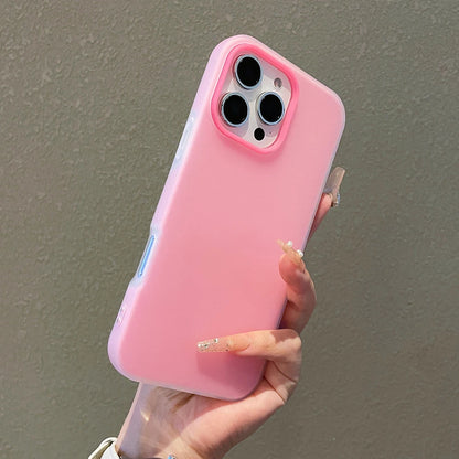 Jelly Candy Color 2 In 1 Phone Case For iPhone 18 17 16 15 14 13 12 11 Pro Max  16 15 14 Plus 17 Air Shockproof INS Soft Cover