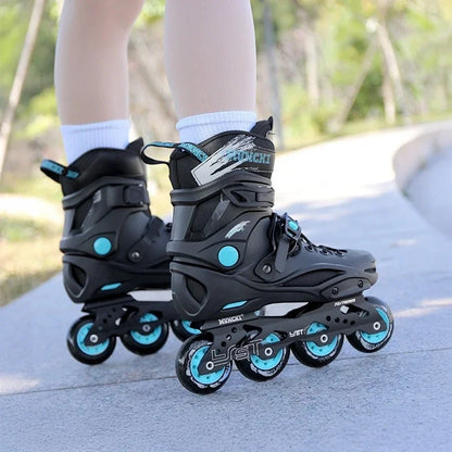 DF Adult Inline Skates Professional Roller Skating Shoes Freestyle Slalom Skates Outdoor Rollerblades for Men Women Fitness
