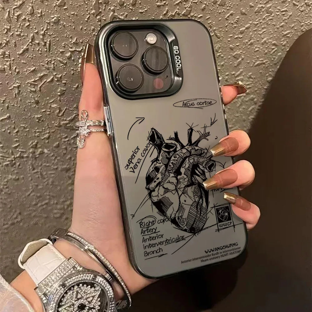 Luxury INS Star Hard Matte Case for iPhone