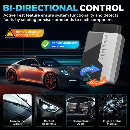 KINGBOLEN EDIAG ELITE Lifetime Free Update All System Car Diagnostic Tool Bidirectional OBD2 Scanner 15 Service Active Tester