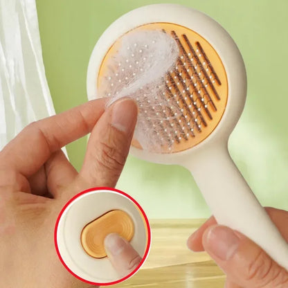 Cat Brush Self-cleaning Cat Brush Pet Hair Remover One Click Combs for Cats Hair Cleaning Pet Grooming Massage Dog Comb Brushes - Urbizia
