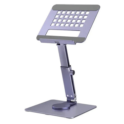 Aluminum Tablet Stand Desk Riser 360° Rotation Multi-Angle Height Adjustable Foldable Mount Dock For Pro iPad Xiaomi Huawei Tab - Urbizia