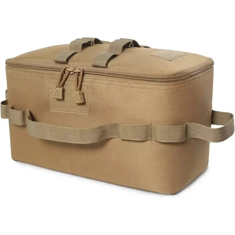 Large Capacity Outdoor Tool Bag Camping Gas Tank Storage Picnic Cookware Multifunction Kit with Ground Nail for Gas Canister - Urbizia