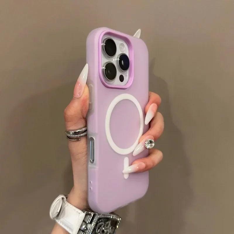 iPhone MagSafe Case – 2-in-1 Candy Color Matte Cover