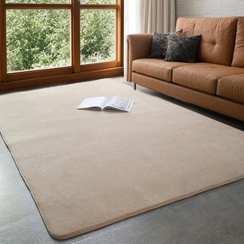 VIKAMA Modern Coral Velvet Carpet Soft Non-Slip Living Room Bedroom Carpet Large Area Children's Play Floor Mat For Home Decor - Urbizia