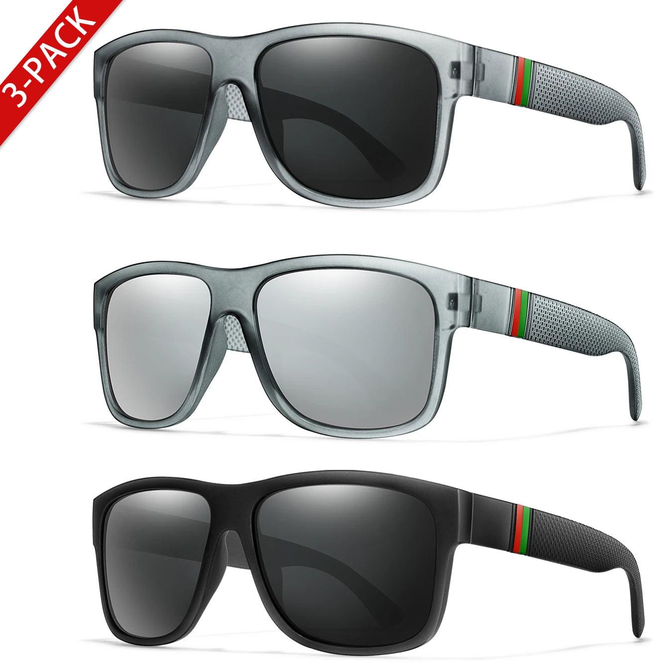 Classic Square Polarized UV400 Sunglasses for Men