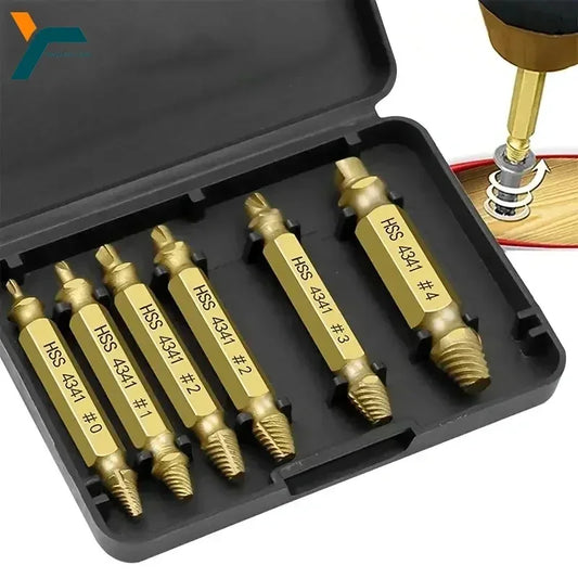 Damaged Screw Extractor Kit – 6-Piece HSS Removers - Urbizia