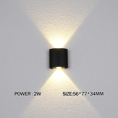 Led Wall Lamp outdoor Stair Light Fixture Bedside Loft Living Room Up Down Home Hallway Lampada 2W 4W 6W 8W 10W 12W Wall Sconces