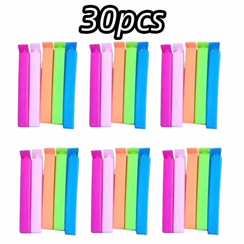 Colorful Reusable Food Bag Sealing Clips Set