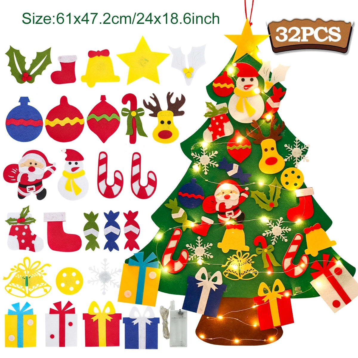 Kids DIY Felt Christmas Tree