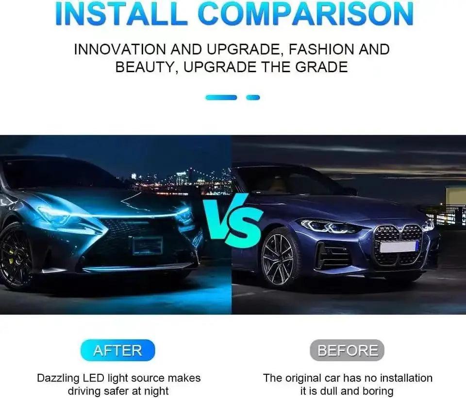 Dynamic LED Car Hood Light Strip – IP68, 150 or 180cm