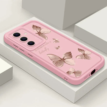 Gold Butterfly Soft TPU Phone Case for Samsung