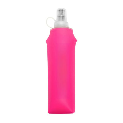 Foldable Silicone Water Bottle with Bite Valve, 150ml/250ml/500ml Lightweight Travel Bottle, No Leakage for Hiking Running Campi