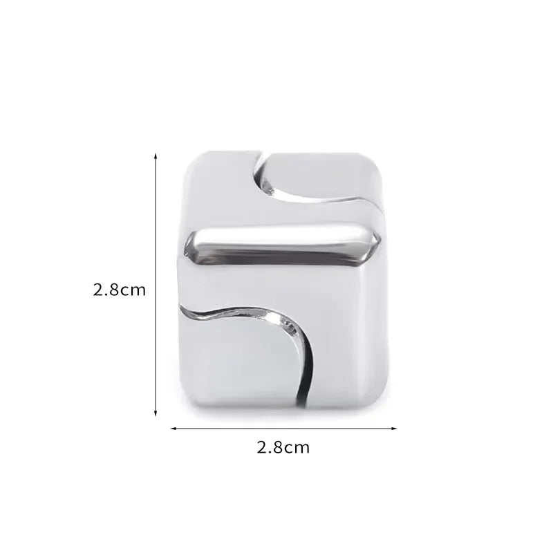Metal Cube Spinner Fidget Toy for Stress & Focus