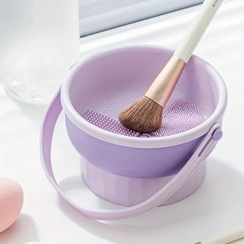 3-in-1 Silicone Makeup Brush Cleaner & Drying Mat Set