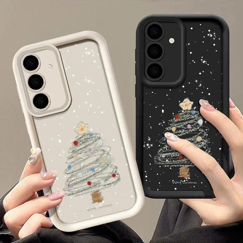 Christmas Tree Soft TPU Case for Samsung Galaxy – Festive Silicone Cover