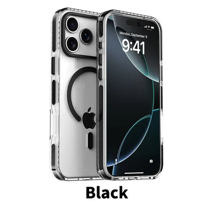 MagSafe Clear Case with PE Striped Border for iPhone
