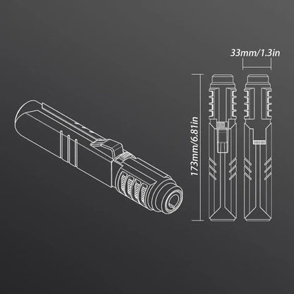 Torch Lighters Straight Jet-Flame Butane Lighter 18cm Portable Brightfire with Lock for Camping BBQ Cooking - Urbizia