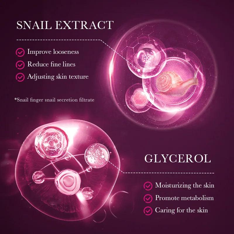 Snail Collagen Face Mask Set for Hydration & Glow (5PCS)