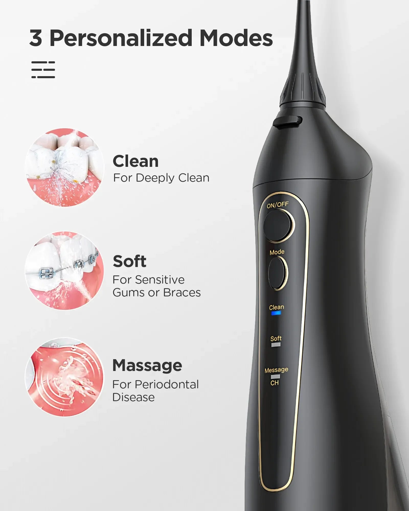 Fairywill Portable Water Dental Flosser – Cordless USB Oral Irrigator - Urbizia