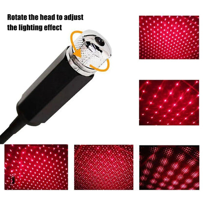 USB LED Star Projector Light for Car Roof