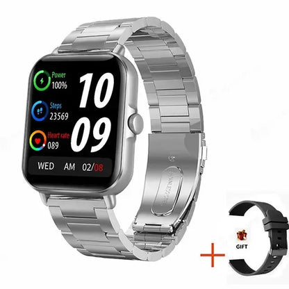 2025 2.01'' Smart Watch Bluetooth Call Play Music Smartwatch Fitness Clock Sport Waterproof Watches for Men Women iPhone Android - Urbizia