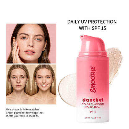Color Changing Foundation 4 In 1 Moisturizer Longwearing Waterproof Concealer Even Skin Toning Sunscreen Spf 30 Whitening Makeup