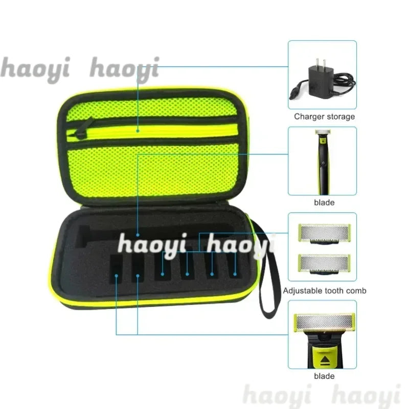 torage Case EVA Portable Case Electric Trimmer Shaver Travel Case Protective Cover Storage Bag for Philips One Blade
