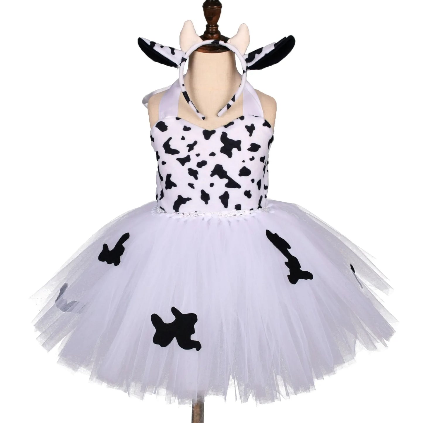 Baby Girls Halloween Animal Cosplay Costume – Forest Theme Tutu Dress for Birthday Party