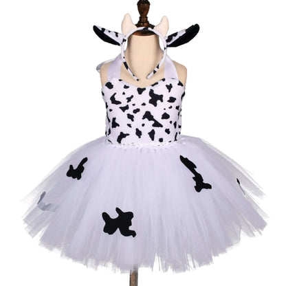 Baby Girls Halloween Animal Cosplay Costume – Forest Theme Tutu Dress for Birthday Party