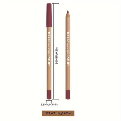 6-Piece Velvet Matte Lip Liner Set – Long-Lasting Shades