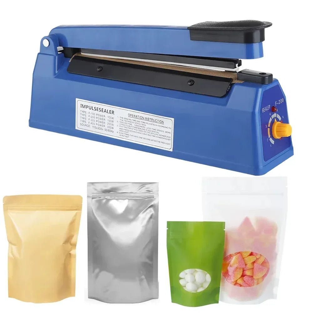 Manual Heat Seal Machine 100/200mm Bag Sealer