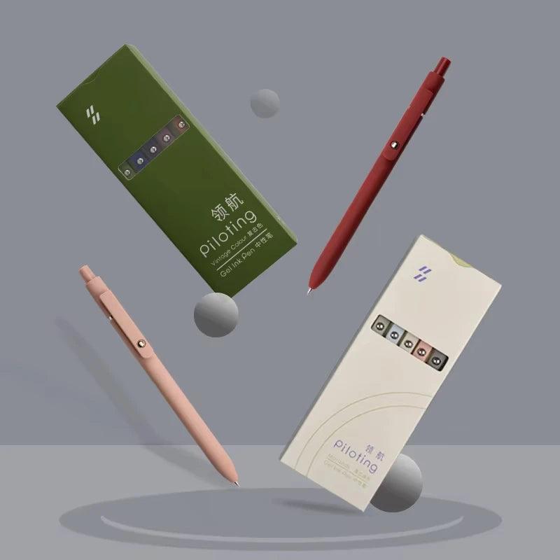 New Piloting Morandi Colour Gel Pens Soft Touch Quick Dry Smooth 0.5mm Gel Ink Pen For School Writing Stationery Supplies