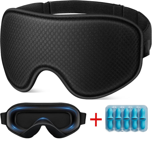 3D Blackout Sleep Mask – Soft Breathable Eye Mask