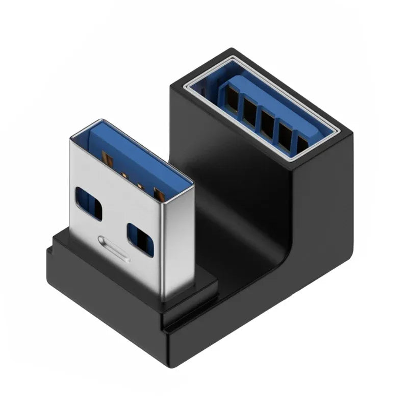 90° USB 3.0 Right Angle Extension Adapter