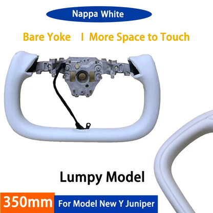 Yoke Handle For Tesla New Model Y Juniper Model YL Heating Yoke Steering Wheel Personalized Racing Leather Customized Accessorie