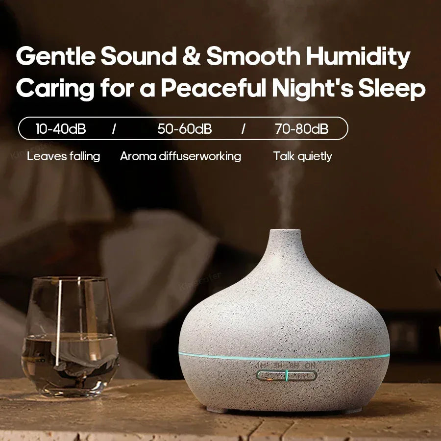 Wood Grain Aromatherapy Diffuser USB Humidifier Desktop Air Purifier Aroma Cool Mist Difusor/Essential oil set - Urbizia