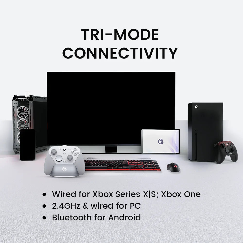 GameSir G7 Pro Xbox Series X|S Controller – Wired for Xbox, Wireless for PC, Bluetooth for Android – Hall Effect, Charging Dock